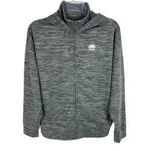 Roots Canada Kids XXL Gray Space Dye Full Zip Hooded Jacket Unisex 13 - 14 Years